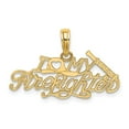 thumbnail image 1 of FB Jewels 14k I Love My Firefighter Pendant, 1 of 4
