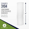 thumbnail image 2 of Dynarex Stretch Gauze Bandages, 4" x 4.1 yds, Non-Sterile & Latex-Free, Wound Care in Medical and Home Environments, 1 Case of 96 Dynarex Stretch Gauze Bandages, 2 of 7