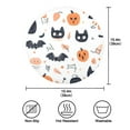 thumbnail image 3 of 15.4" Round Placemat Set of 6 Polyester Fabric Place Mats Non-Slip Dining Kitchen Table Mats for Kitchen Party Decor Cute Halloween Elements, 3 of 5