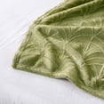 thumbnail image 4 of Whale Flotilla Flannel Fleece 60x80 Inch Twin Size Blanket for Bed, Soft Fluffy Velvet Bedspread Coverlet with Decorative Vintage Pattern for All Season, Warm and Lightweight, Olive Green, 4 of 9
