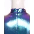thumbnail image 6 of Aislor Womens Metallic Space Alien Shiny Robot Dress Carnival Outfits with Gloves Blue L, 6 of 7