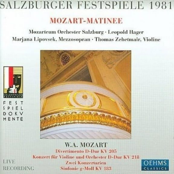 Leopold Hager - Salzburg Festival 1981 - Music & Performance - CD