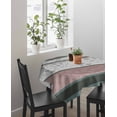 thumbnail image 4 of Grey Stripes Abstract Suqare Tablecloth - 60 x 60 Inch, Geometric Spring Flowers Country Waterproof & StainResistant Tablecloth, Washable Oil-proof Table Cover for Dining/Party/Wedding/Camping/Buffet, 4 of 9