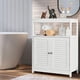 thumbnail image 1 of Costway Armario del Baño con Doble Puerta de Persiana y Repisa Regulable para Salón Dormitorio Blanco 60 x 30 x 80,5 cm, 1 of 10