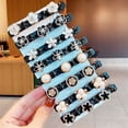 thumbnail image 3 of Hair pins Women Flower Pearls Braid Hairpins Sweet Hair Decorate Clips Bangs Hold Barrettes Headband Hair Accessories (Color : 4), 3 of 4