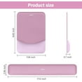 thumbnail image 7 of Mosiso Ergonomic Mouse Pad with Wrist Rest, Non-Slip Base Keyboard Wrist Rest Support, Memory Foam Computer Mouse Mat for Easy Typing and Home/Office Pain Relief, Mauve Pink, 7 of 7