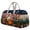 E, variant on Camper Bag, Hippie Bus Weekender Bag, Hippie Bag, Hippie Bohemian Quilted Weekender Travel Bag Floral Print, Overnight Stay Carry On Shoulder Bag, 1 Pc