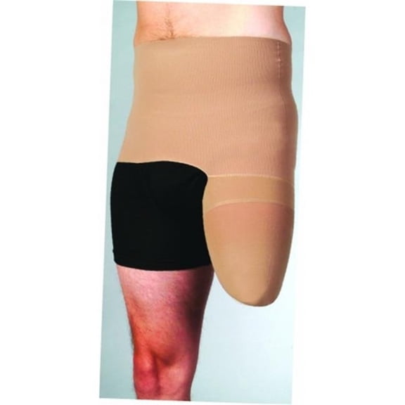 Juzo 3511FGSSB I Extra Small - 20-30mmHg Dynamic (Varin) Prosthetic: Above Knee Shrinker with Silicone Border - Short