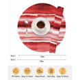thumbnail image 6 of 15 Inch Round Placemats Set of 6, Red Ombre Non Slip Heat Insulation PP Table Mats, Modern Abstract Art Farmhouse Washable Place Mats for Kitchen Dining Party Table Decor, 6 of 7
