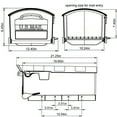 thumbnail image 5 of Gibraltar Mailboxes Patriot Large Rust-Proof Plastic Post Mount Mailbox, Black, 5 of 7