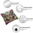 thumbnail image 4 of Acheng Butterfly Flower Throw Pillow Covers,Colorful Animal Floral Butterflies Cushion Cases Decorative Pillow Cases for Couch Sofa Bedroom,2 Pcs White, 4 of 6