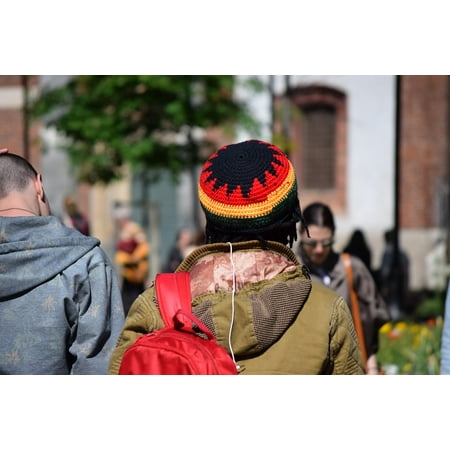 - LAMINATED POSTER Jamaica Head Rasta Guy Hat Colors Hair Poster Print 24 x 36