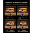 thumbnail image 6 of WEMAX Smart Projector 4K Support, Licensed Google TV, MEMC & HDR10 & Dolby Audio, Smart Screen Alignment, 500 ISO WiFi Bluetooth Outdoor Movie Projector, 6 of 11