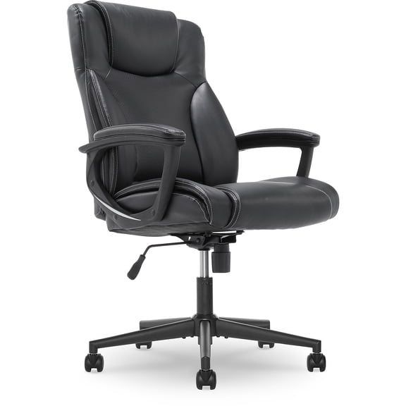 Serta Bonded Leather Executive Chair Black (CHR200097) 43672OSS
