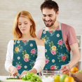 thumbnail image 3 of Pioneer Flower Floral Print Pattern Apron for Women and Men, Cotton Linen Waterproof with Pockets, Adjustable, 33x27 Inch for Kitchen, Gardening, BBQ, Salon, 3 of 6