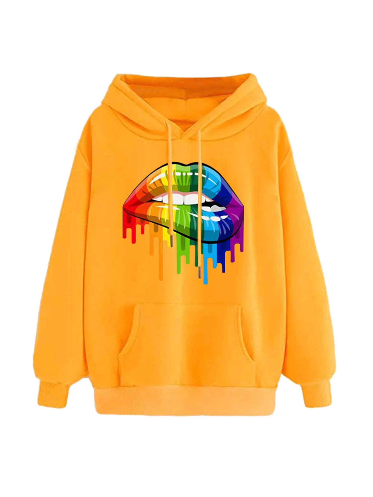 yellow hoodie ladies