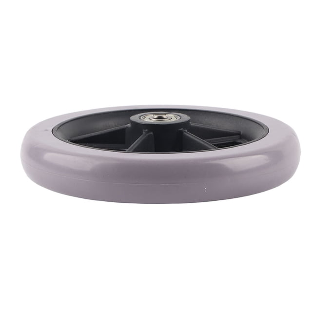 Roue Solide Grise 120kg, Pieds de Remplacement pour Fauteuil Roulant, Accessoire de Marcheur Assemblage de Roulettes Maison