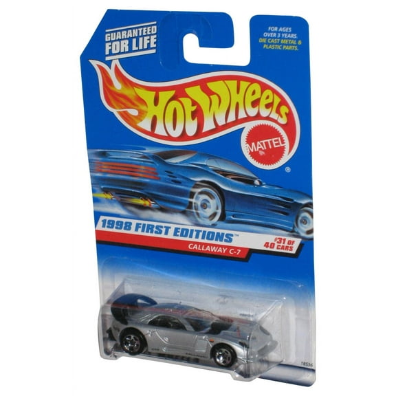 Hot Wheels 1998 First Editions 31/40 Silver Callaway C-7 Toy Car #677