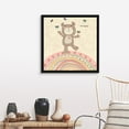 thumbnail image 4 of Kids Nursery Art "Rainbow Bear" White Float Framed Canvas - 30x30, 4 of 5