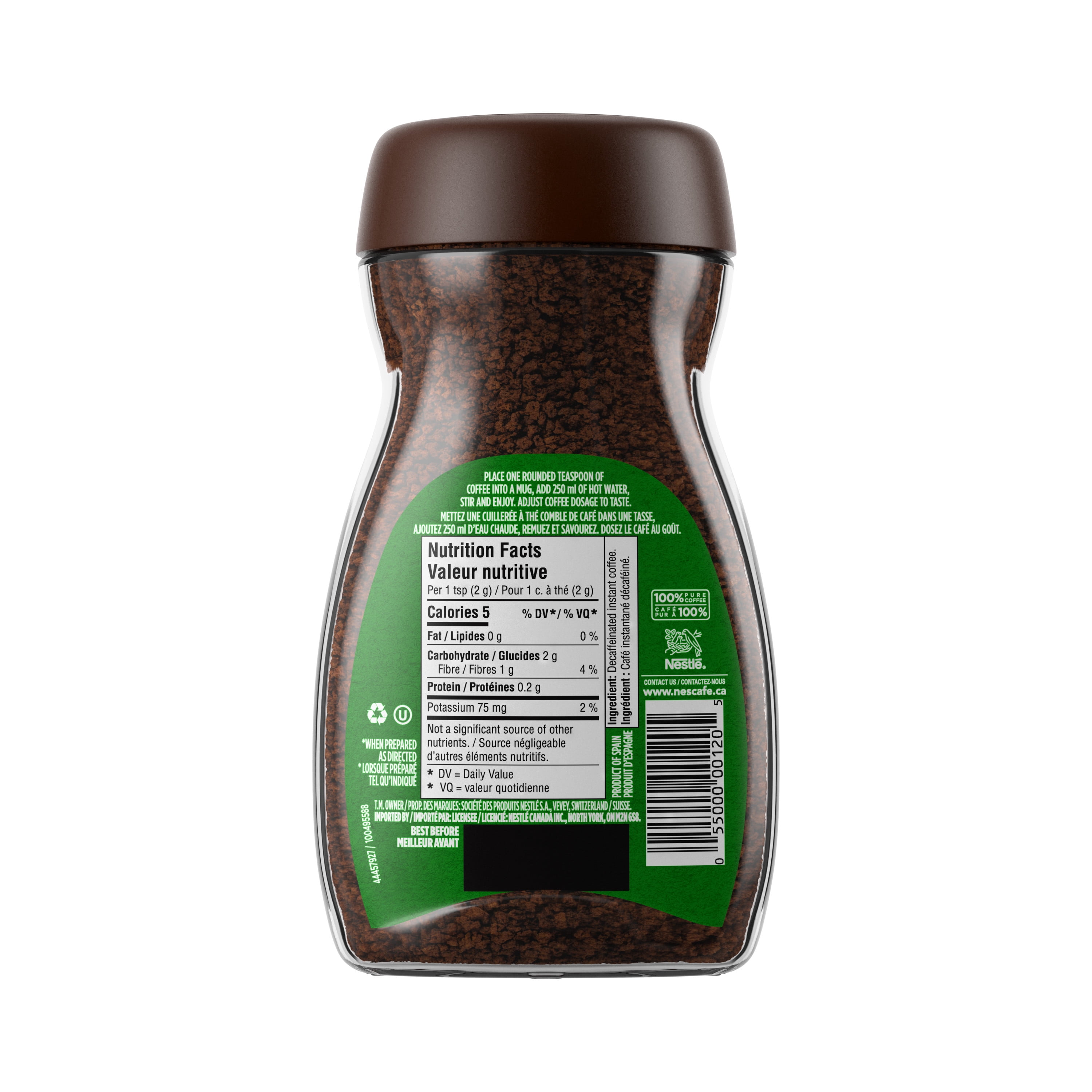 NESCAFE Rich Decaffeinated Instant Coffee, Just Add Hot Water
