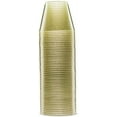 thumbnail image 2 of 100 Glitter Plastic Cups - 9 Oz Clear Plastic Cups Old Fashioned Tumblers -Gold Glitter Cups Disposable Wedding Cups Party Cups, 2 of 2