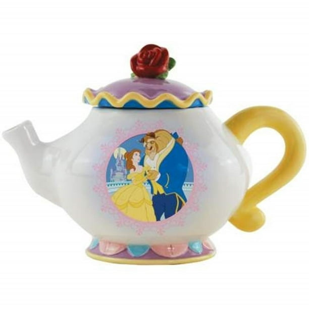 6.75 Inch Walt Disney Beauty and the Beast Mrs. Potts Teapot - White - Walmart.com - Walmart.com