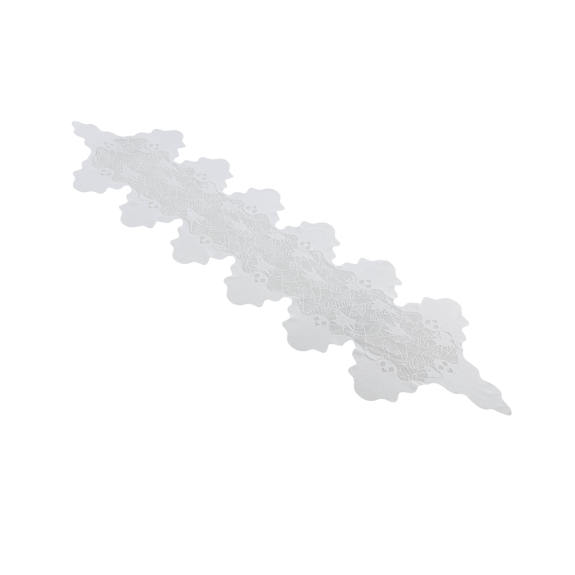 Fabric Spiderweb Table Runner, White, 80" x 20", Halloween by Way To Celebrate