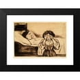 thumbnail image 2 of Edvard Munch 14x11 Black Modern Framed Museum Art Print Titled - The Dead Mother and Her Child (1999), 2 of 5