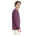 thumbnail image 2 of Hanes Long Sleeve Cotton T-Shirt Unisex Garment Dyed Tee Crewneck Cotton, 2 of 8