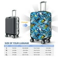 thumbnail image 4 of Vsdgher snow board blue Luggage Cover Suitcase Cover Protector Anti-scratch Suitcase cover Fits 18-32 Inch Luggage(No luggage included)-Small, 4 of 7