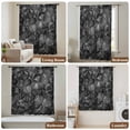 thumbnail image 6 of Black Geometric Sheer Curtains 84 Inches Long, Contemporary Minimalism Abstract Pattern Light Filering Curtains, Breathable Simi Curtain Privacy Drapes for Living Room Bedroom Window Treatment, 6 of 9