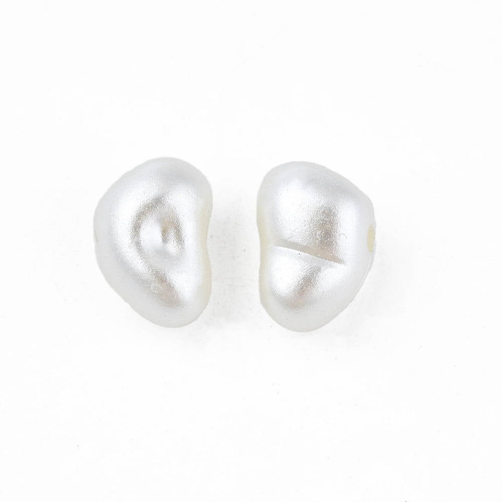 ABS Plastic Imitation Pearl Beads Oval Seashell color 6x9x6mm Hole: 1.5mm about 2625pcs/500g