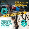thumbnail image 4 of Wood Gymnastics Rings and S-ShapedPush Up Bar Handles Upper Body Home Workout Kit Encourages Correct Form for a Complete Upper Body Strength Routine, 4 of 8