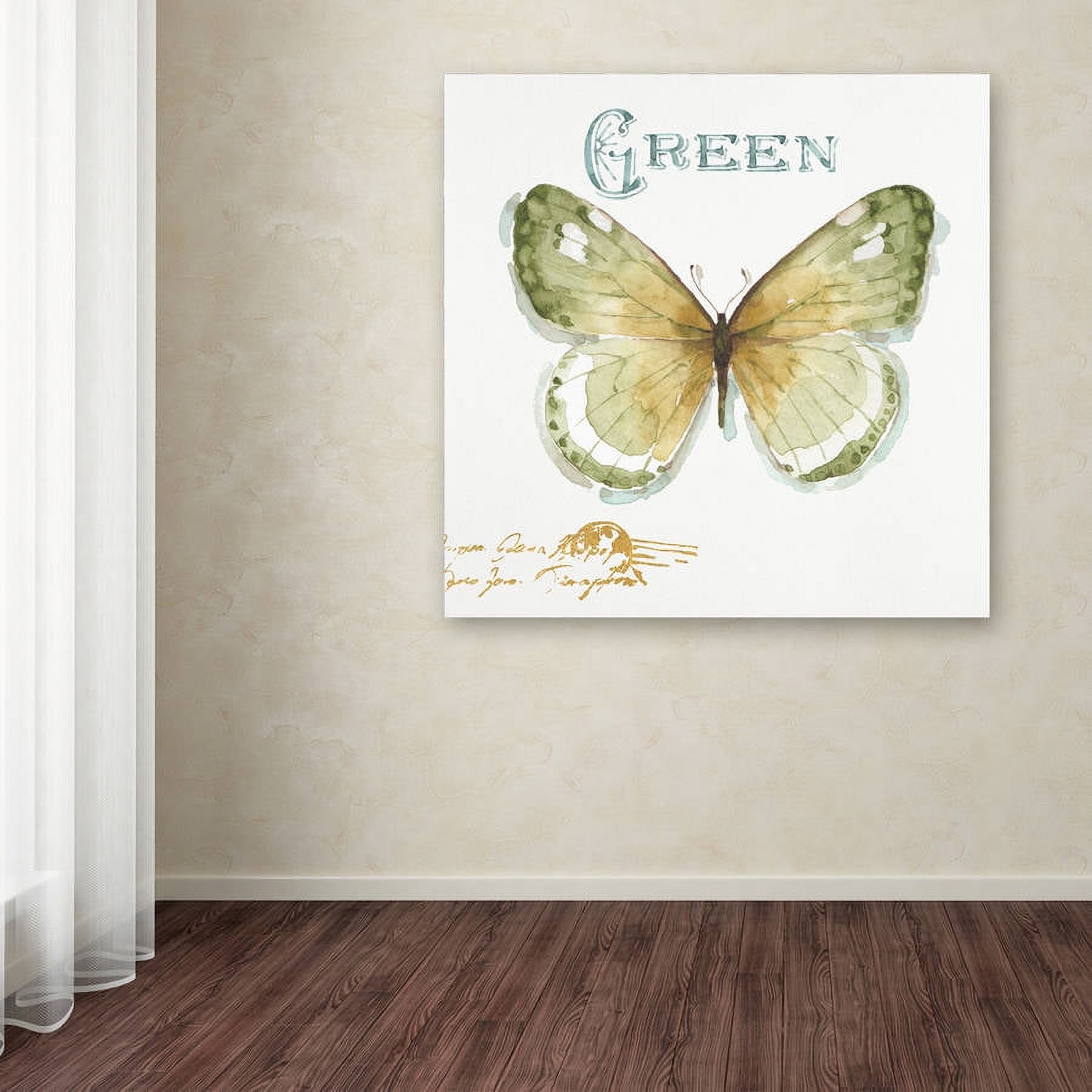 Trademark Fine Art "My Greenhouse Butterflies IV" Canvas Art by Lisa Audit