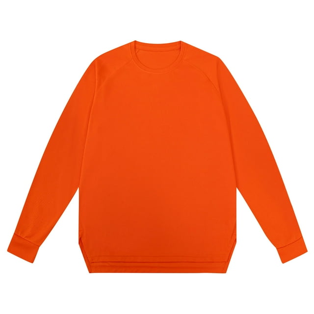 asjyhkr Plus Size Mens Sweatshirts Breathable Long Sleeve Crew Neck Pullover Running Gym Athletic Tops,L-5XL