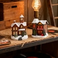 thumbnail image 4 of Christmas Village Led Lighted House Decoration, Indoor Room Collectible Building, Craft Gift For Holiday Season European Style, 4 of 5