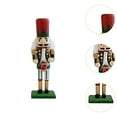 thumbnail image 6 of GUOOL Christmas Decorative Nutcracker Figurine Christmas Decor Holiday Christmas Ornament for Home Shelf Thanksgiving Table Parties Green, 6 of 9