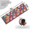 thumbnail image 5 of Yayeee Runner Rug for Bedroom 2'x6' Machine Washable Hallway Non Slip Mat, Red Whimsical Floral, 5 of 8