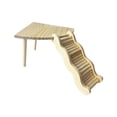 thumbnail image 2 of 2 piezas de plataforma de escalada para hámster, plataforma para mascotas, escalera decorativa, accesorio para jaula mesa y escalera en L, 2 of 6