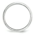 thumbnail image 2 of 10KW 5mm Milgrain Half Round Band Size 7 in 10k White Gold, 2 of 3