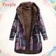 thumbnail image 1 of Puntoco Mujer Abrigo Mujer Invierno Cálido Outwear Imprimir Bolsillos con Capucha Vintage Oversize Navidad Liquidación Puntoco  Puntoco-3206, 1 of 7