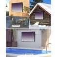 thumbnail image 2 of Outdoor TV Cover 60 to 65 Inch Weatherproof, Purple Grey Gradient Waterproof TV Screen Protector for Outside Decor with Zipper and Pocket 58"L x 37"H , Abstract Watercolor, 2 of 7