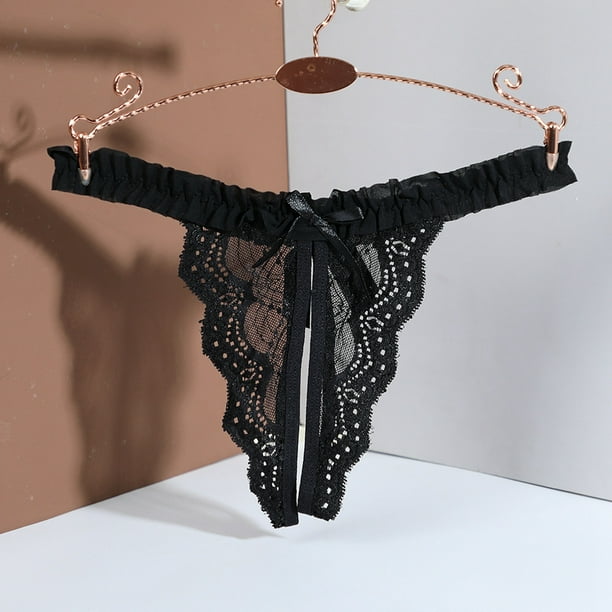 WILLBEST Calzones Niña Ropa Interior De Las Mujeres Abiertas Sexy Ropa Interior De Encaje Transparente T Pantalones Tanga
