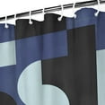 thumbnail image 4 of Shower Curtain Set with Snap-in,Scared Geometric Grid Graphic Grey (1) Shower Curtains Reusable Shower Liner,Simple Polyester Bathroom Curtains,72x72Inch, 4 of 4