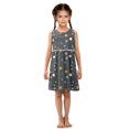 thumbnail image 6 of Girls Dress Beautiful Stars Sleeveless Dress for Girls Hem A-Line Casual Sundress, 6 of 7