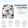 thumbnail image 5 of Balery Cool Chicken Mens Swim Trunks Swim Shorts for Men Quick Dry Inseam Beach Shorts with Compression Liner Pocket-Small, 5 of 9
