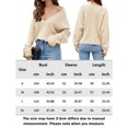 thumbnail image 2 of Top de punto para mujer, suéter de estilo informal, suéter básico de otoño, traje diario FLhrweasw Nuevo, 2 of 7