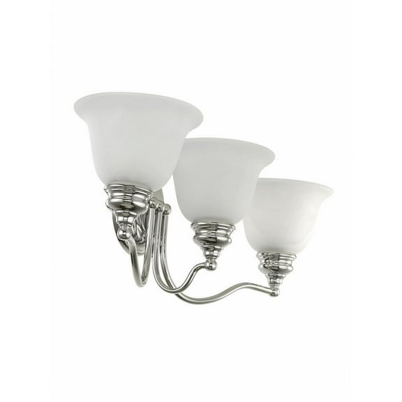 St George's Hawthorns 3 Light Bathroom Light in Traditional Style 24 inches Wide By 7.5 inches High-Polished Chrome Finish Bailey Street Home