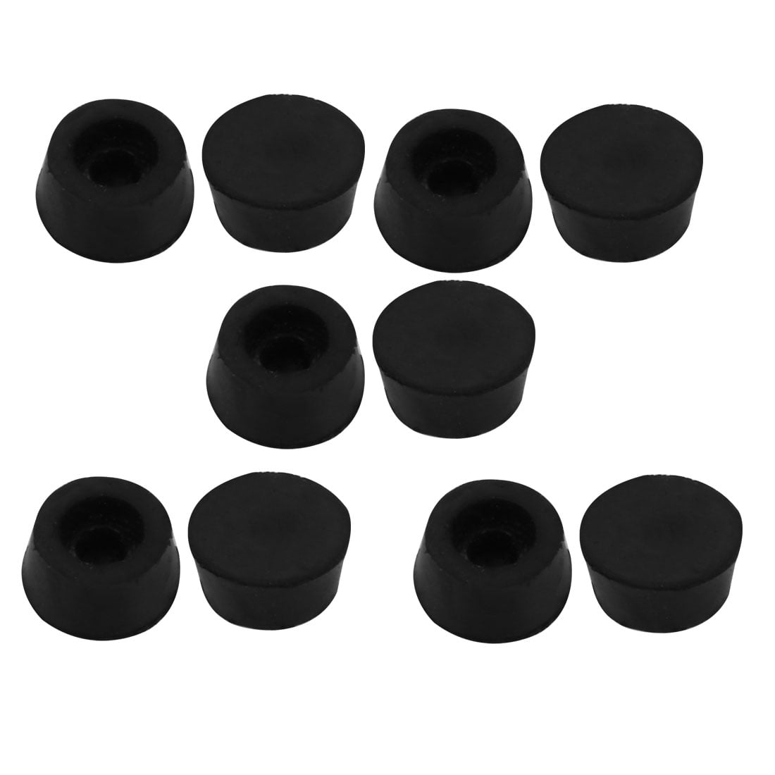 10Pcs 7mm Inner Dia Conical Bumper Pad Rubber Feet 11mm x 12.5mm x 6mm