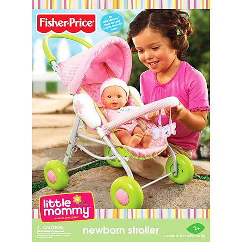 fisher price stroller and doll
